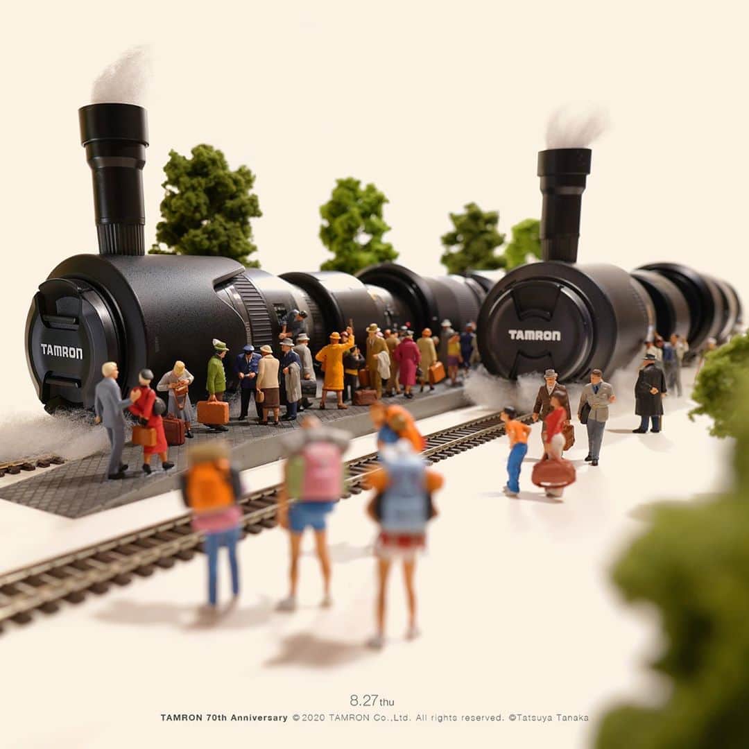 田中達也さんのインスタグラム写真 - (田中達也Instagram)「⠀ “Heading for the Future” 　 これからも未来へ進み続ける 　 #TAMRON70th #TAMRON #レンズ #列車 #Lens #SL #タムロン #マイタムロンレンズ 　 タムロン70周年を記念して作品を作らせていただきました。 This work is made for TAMRON 70th Anniversary.」8月27日 15時12分 - tanaka_tatsuya