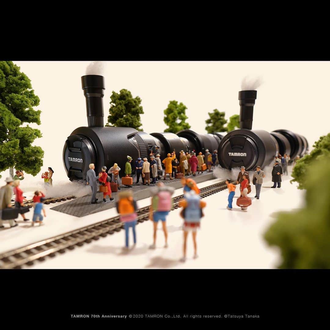 田中達也さんのインスタグラム写真 - (田中達也Instagram)「⠀ “Heading for the Future” 　 これからも未来へ進み続ける 　 #TAMRON70th #TAMRON #レンズ #列車 #Lens #SL #タムロン #マイタムロンレンズ 　 タムロン70周年を記念して作品を作らせていただきました。 This work is made for TAMRON 70th Anniversary.」8月27日 15時12分 - tanaka_tatsuya