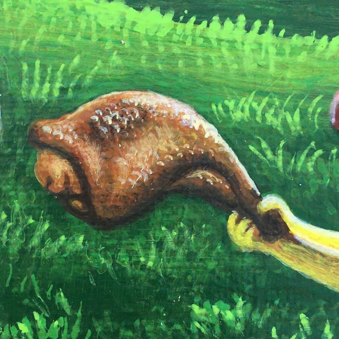 本秀康さんのインスタグラム写真 - (本秀康Instagram)「黄金獣を飼う男(B) Men with the Golden Beast (B)  #painting #acrilicpainting #art」8月27日 17時08分 - hideyasu_moto