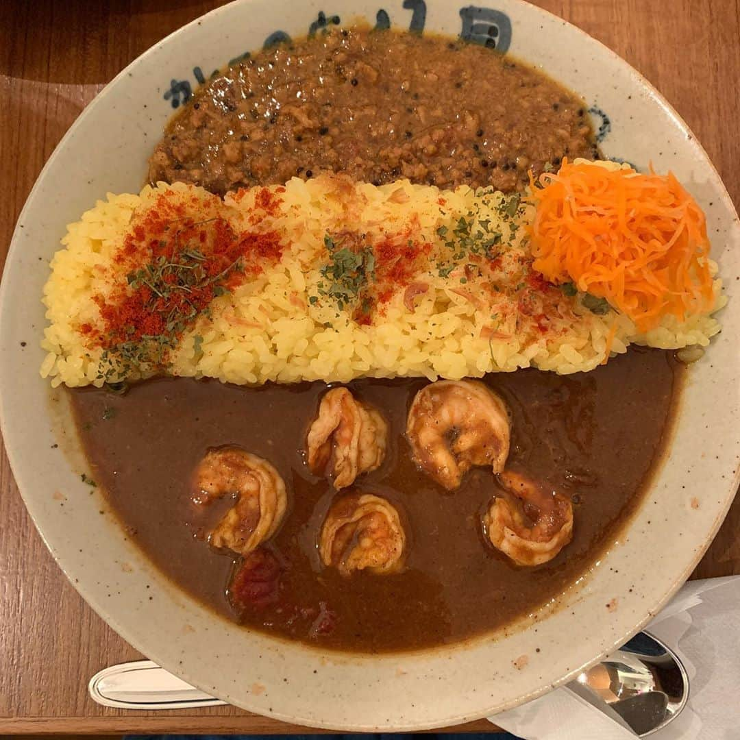 秋乃ゆにさんのインスタグラム写真 - (秋乃ゆにInstagram)「8🍛🦐 #八月#カレーの店八月#カレー#curry#currystagram#카레스타그램#카레」8月27日 17時12分 - yuniakino