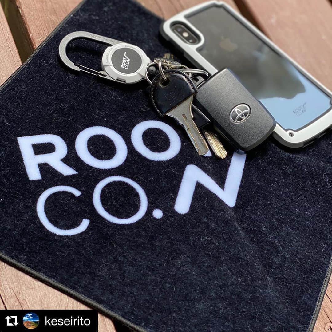 のインスタグラム：「. @keseirito 様、ご愛用ありがとうございます。  #rootco #shockresisttoughandbasiccase #magreellite  Repost from @keseirito #root_co  ノベルティタオルゲット」