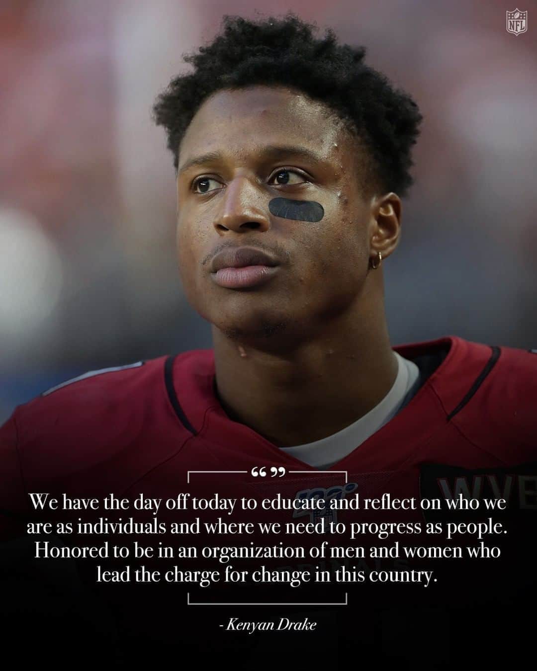 NFLさんのインスタグラム写真 - (NFLInstagram)「Kenyan Drake reflects on how @azcardinals players plan to use this moment to inspire change. (via @kdx32)」8月28日 5時00分 - nfl
