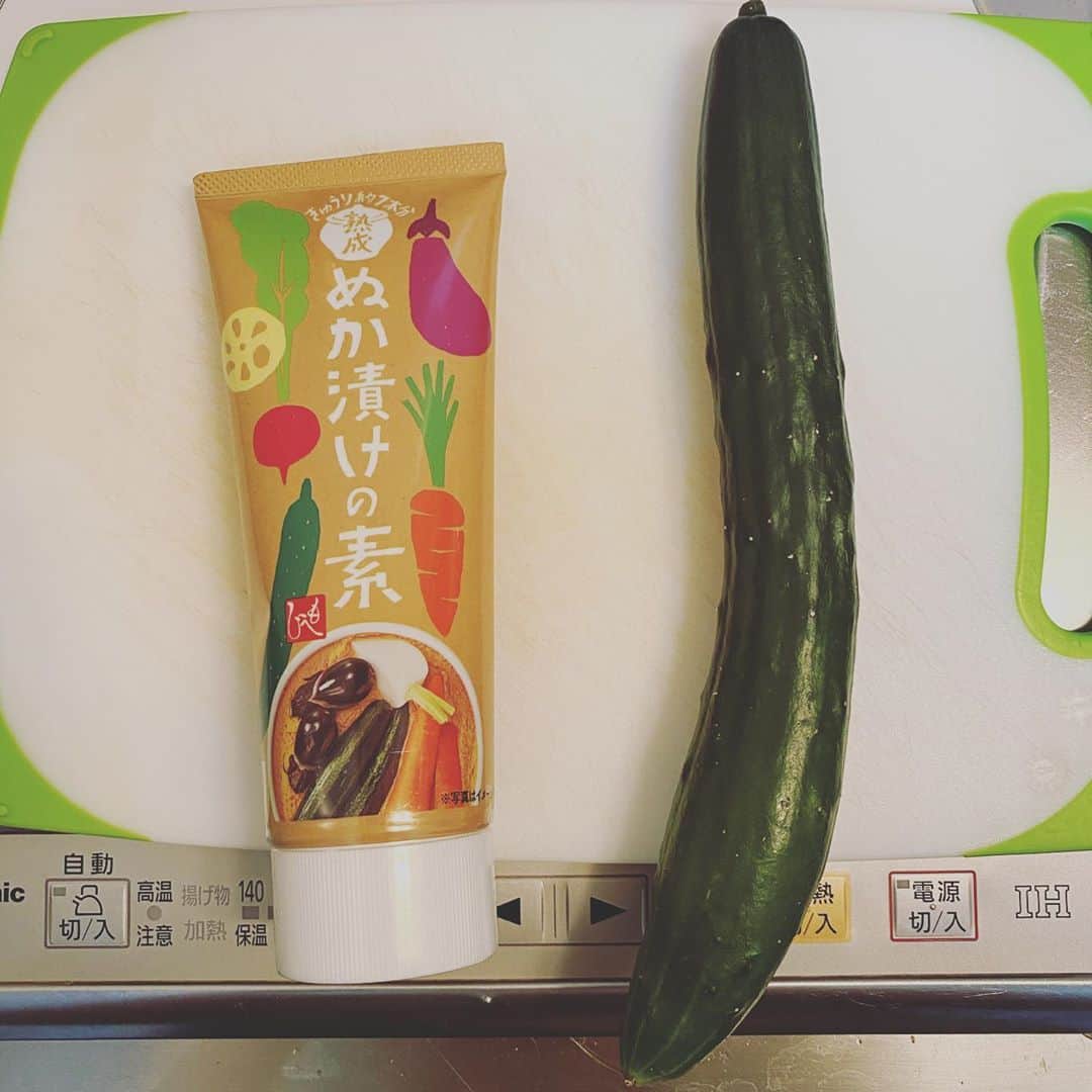 山田しょうこさんのインスタグラム写真 - (山田しょうこInstagram)「カルディでなんちゃってぬか漬けできるやつ買った。ぬか漬けの香り落ち着く私はやっぱり日本人。おいしかったし、楽しかったです。 #ぬか漬け  #ぬか漬けの素  #きゅうり  #カルディ  #kaldi」8月27日 21時04分 - shokokrake0611