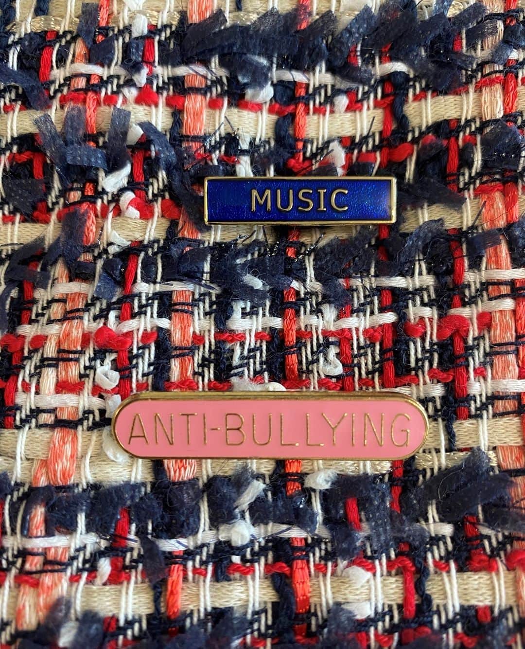アンダーグラウンドのインスタグラム：「From our selection of Enamel badges presented on our online store, old school but very relevant. ⁠ The fabric is a very limited Tweed produced by Linton's that is being incorporated into our Made in UK Original Wulfrun Creeper Collection.⁠ ⁠ ⁠ ⁠ ⁠ **Step by step we work to improve our environmental footprint. As an independent company we can use our freedom to select products from ethical and local suppliers and we are able to commit to small batch production**」