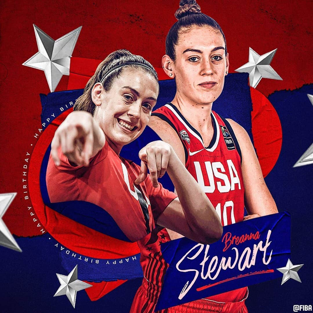 FIBAさんのインスタグラム写真 - (FIBAInstagram)「🎂 Join us in wishing a very #HappyBirthday 🇺🇸 @breannastewart30!」8月27日 21時52分 - fiba