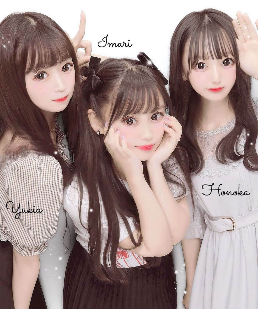 町田穂花のインスタグラム：「. . いまりさんとゆきあちゃんとご飯行ったよ( ¨̮ )‪‪❤︎‬ . とっても楽しかった〜🥺 . 次はあっと行きたいいい . #量産型 #量産型ヲタク#量産型ファッション #量産型コーデ #プリント倶楽部 #ぷりんと倶楽部 #キャンスタ」