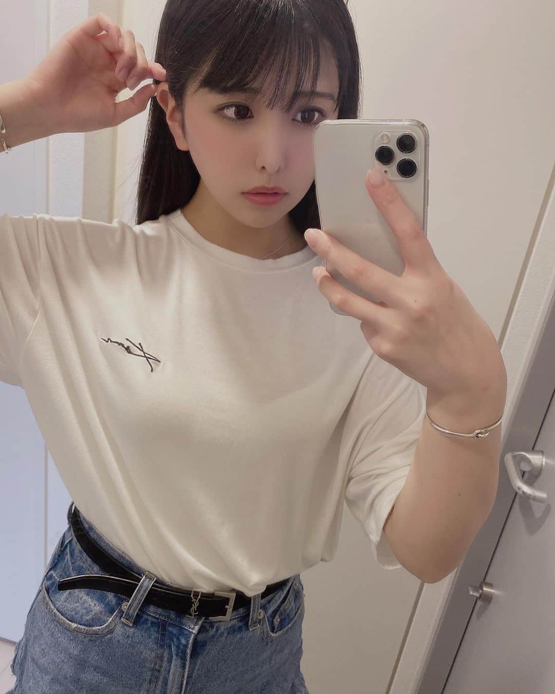 AV女優私服 倉木しおりさんのインスタグラム写真 - (倉木しおりInstagram)「しんぷる🥚🥚🥚 #倉木しおり #av女優 #私服さん  #tシャツコーデ」8月27日 23時10分 - shiori_kuraki