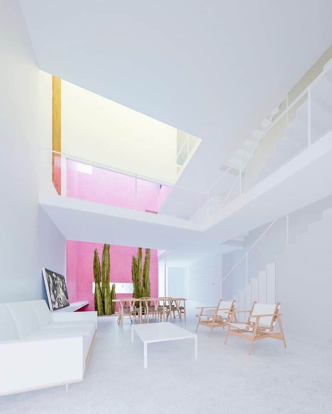 AnOther Magazineさんのインスタグラム写真 - (AnOther MagazineInstagram)「Dream home: Casa Rosa in Mexico, designed by César Béjar ⁠⠀ ⁠⠀ RG @designboom 🔁⁠⠀」8月27日 23時29分 - anothermagazine