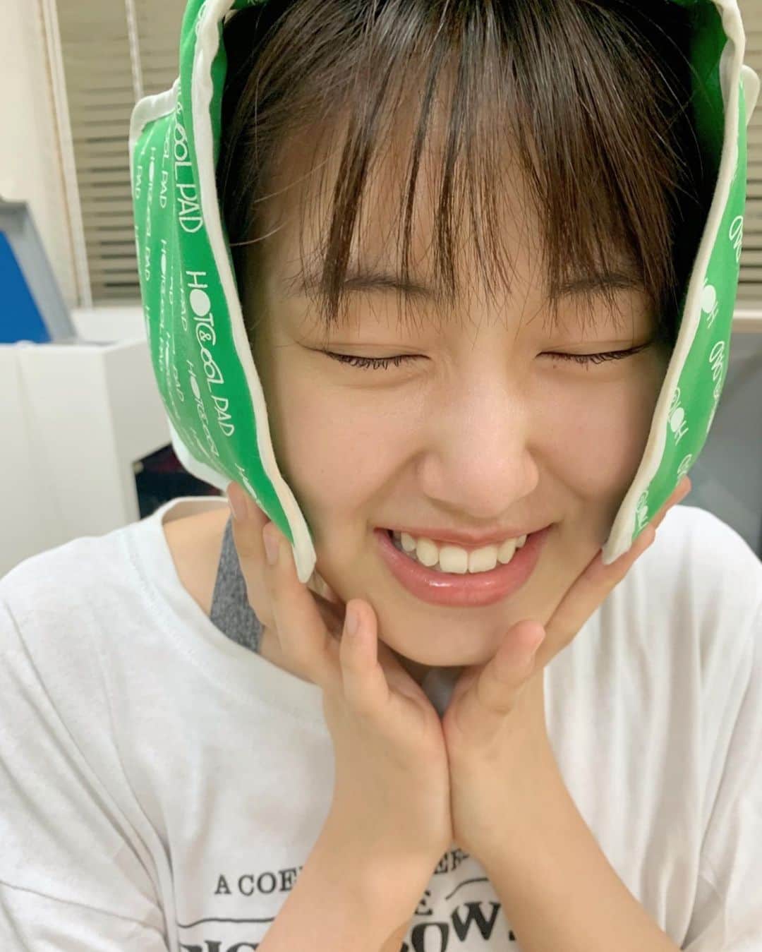 竹内愛紗のインスタグラム：「熱中症対策!?☀️」