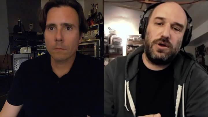 Jimmy Eat Worldのインスタグラム：「@davidbazan and I catch up. From earlier in lockdown times. We get into things like self doubt. And writing “magnets”. He rules. @pedrothelion」