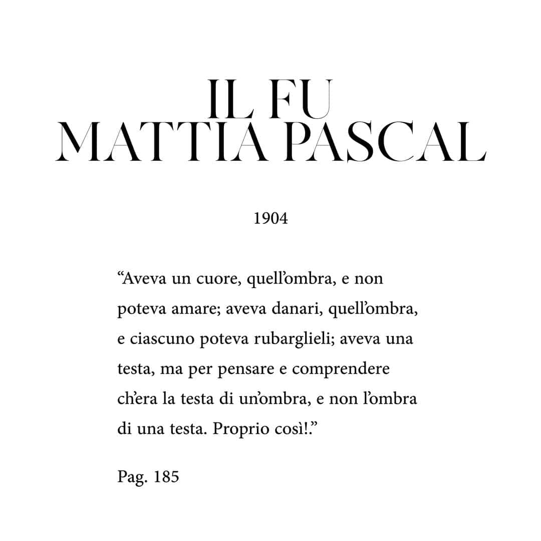 ボリオリさんのインスタグラム写真 - (ボリオリInstagram)「.⁣ ITALIANS DO IT BETTER⁣ Tra le righe⁣ Luigi Pirandello is a Sicilian writer, who won the Nobel prize for literature in 1934.⁣ The object of Pirandello's poetry and his constant research is the human being: his identity and his relationship with the surrounding reality. His search for the ego, "how others see us" and "how we want to be seen" is relevant in his work and is extremely modern today in an era dominated by social media.⁣ A theme treated by Pirandello are the masks that we are forced to wear every day to hide who we really are and make ourselves accepted by society and the people we know. In this way we adapt our being according to our interlocutors, with the result of always being different.⁣ This concept is perfectly expressed by Pirandello in his most famous novel, "Il fu Mattia Pascal", written in 1904. A very current book that never ceases to amaze us and that explores the concept that man has not one, but more masks and that reality is always in the making, because we change and our lives consequently change at all times. "In short, we love in the object what we put of ourseves." (Il fu Mattia Pascal).⁣ ⁣  #italianliterature #italiansdoitbetter #letterattura #tralerighe #luigipirandello #ilfumattiapascal #pirandello #pirandello🎭 #teatropirandello #teatro #teatroitaliano #letteraturaitaliana #italianliterature #sicilia @_luigipirandello_ @pirandelloluigi_ #unonessunocentomila #seipersonaggiincercadautore」8月28日 0時50分 - boglioliofficial