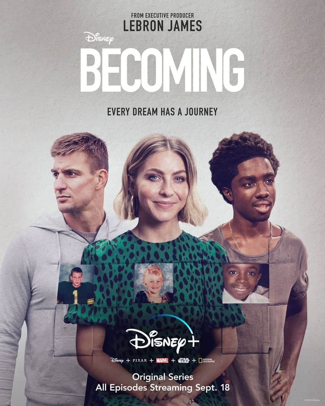 Disneyさんのインスタグラム写真 - (DisneyInstagram)「Every star starts somewhere. From executive producer LeBron James, discover the stories of Rob Gronkowski, Julianne Hough, Caleb McLaughlin, and more in Becoming. All-new episodes of the Original Series premiere September 18 exclusively on #DisneyPlus. #BecomingSeries」8月28日 1時00分 - disney