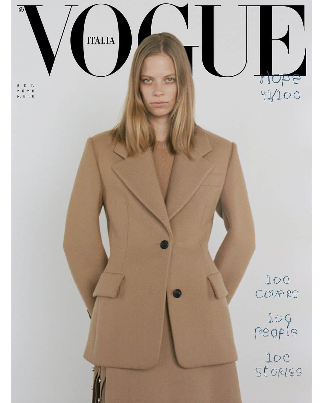 Lexi Bolingのインスタグラム：「Hope 100🖤 BIG thanks to  @Mark_Borthwick @mr_Carlos_Nazario @EFarneti @FerdinandoVerderi The September Issue of Vogue Italia on newsstands August 28. @pg_dmcasting @samuel_ellis @ DM Fashion Studio」