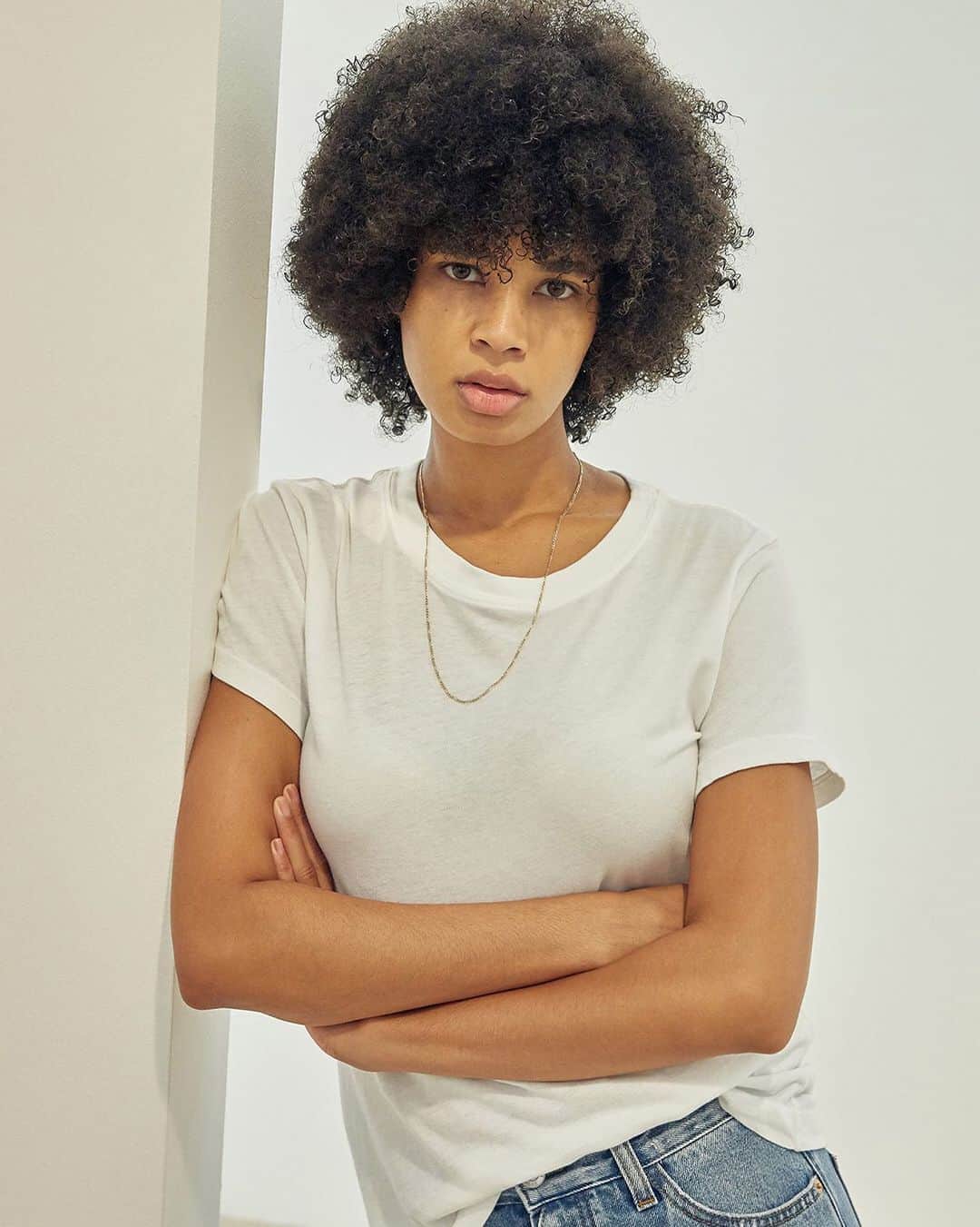 カレントエリオットのインスタグラム：「the clean cut tee is the ideal just-add-jeans crew neck that we can’t get enough of」