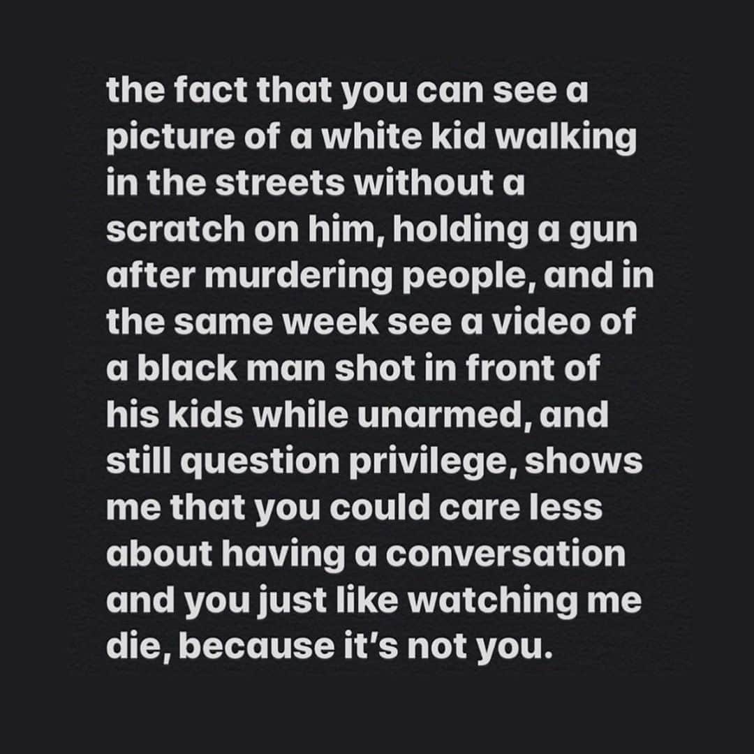 テス・ホリデーさんのインスタグラム写真 - (テス・ホリデーInstagram)「I know y’all are gonna go in, but honestly I don’t care. My love, my heart @the_yvesdropper posted this yesterday, & like it or not, this is the truth. When you see images & videos of white men being led away in handcuffs after shooting up entire buildings, & Black & Brown folks are MURDERED for just existing & the videos of them dying are circulated on the internet like it’s fucking normal & you STILL want to argue that our issues in this country aren’t about race, then YOU are the issue. When you make excuses for why cops killed these folks, when you diminish Black & Brown folks lived experiences, YOU are the issue. If you believe all lives matter, that includes Black lives, so practice what y’all are real loud about preaching/screaming. Your actions & your words are killing people & continuing the narrative that people of color deserve to be murdered for things that white folks walk away from, get lesser sentences for (or zero prison time!!), & it has to end. Wake up. #blacklivesmatter #whitesupremacyisterrorism」8月28日 3時16分 - tessholliday