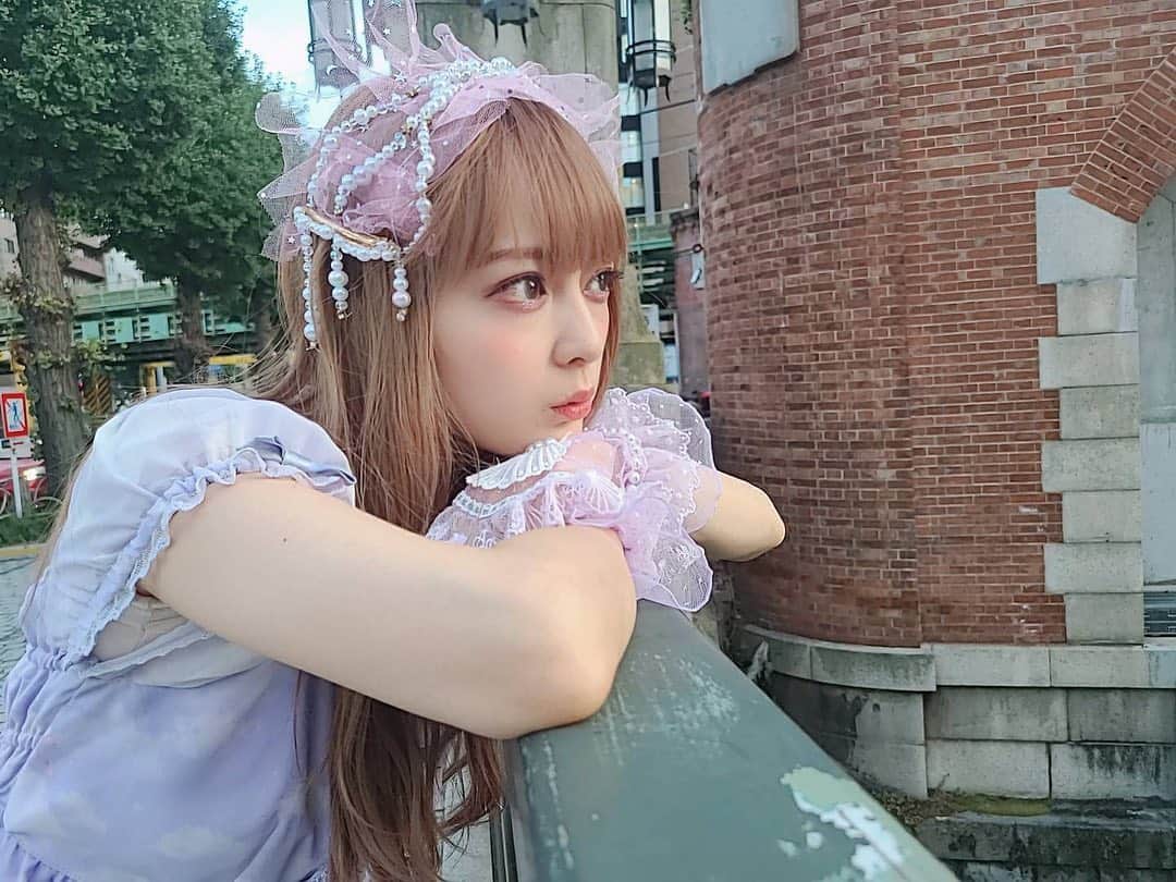 のインスタグラム：「🐬I am Pretty  お手製のヘッドドレス🧜🏻‍♀️💗  #AngelicPretty #lolitafashion  #harajukufashion  #kawaiigirl #ヘッドドレス #ハンドメイド #ロリィタ #ロリータファッション」