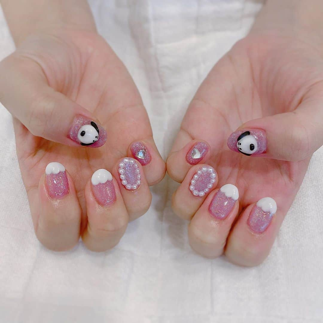 ハルナさんのインスタグラム写真 - (ハルナInstagram)「．﻿ ．﻿ ﻿ ﻿ ﻿ 𝐍𝐞𝐰 𝐧𝐚𝐢𝐥…💅🏼☁﻿ ﻿ ﻿ ．﻿ ．﻿ ﻿ #ネイル #スヌーピーネイル #くもネイル #キラキラネイル #パープルネイル #ジェルネイル #marvelous #nail #instalike #instagood #좋아요 #좋아요환영‪」9月11日 22時16分 - haruna_h616