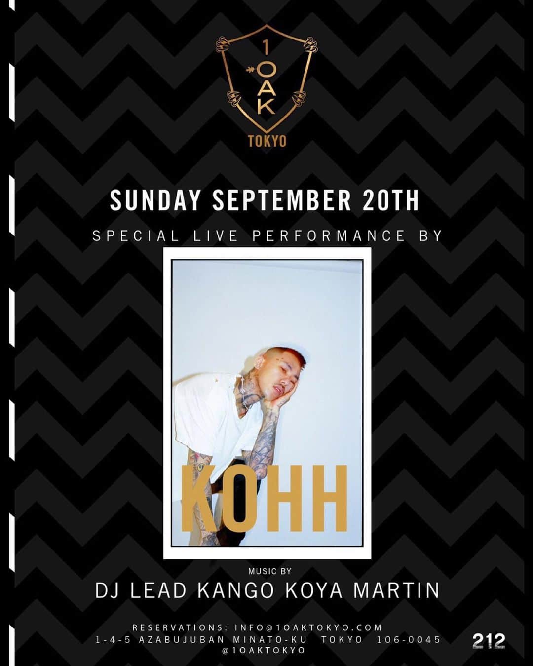 KOHHのインスタグラム：「‪20/9/2020‬ @1oaktokyo」