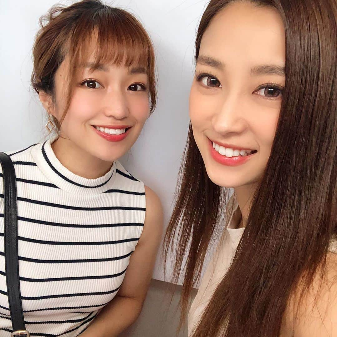 影山祥子のインスタグラム：「久々のふうちゃん🥰 相変わらず喋り倒す🙊 あー楽しかった🤣💓 次は焼肉かな？w🙊 . . . #friend #girl #ガールズトーク　#止まらない　#内容　#激しい　#8割○の話　#笑　#smile #すきぴ　#ww #可愛い　#instalike #dayoff #束の間の休息」