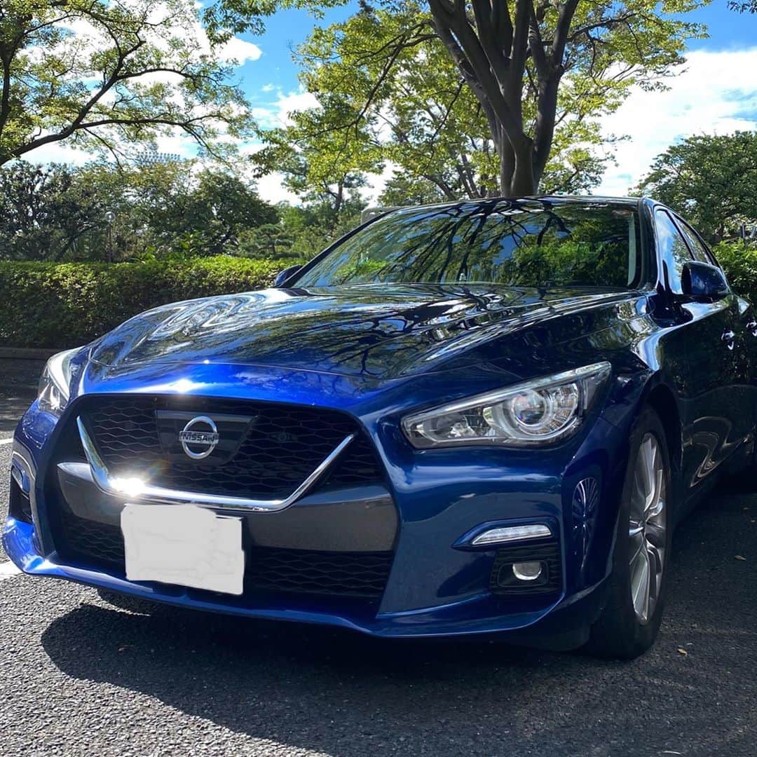 高野遼のインスタグラム：「カッコいい👍 #fmarinos #日産自動車 #nissan #nissanjapan #スカイライン」