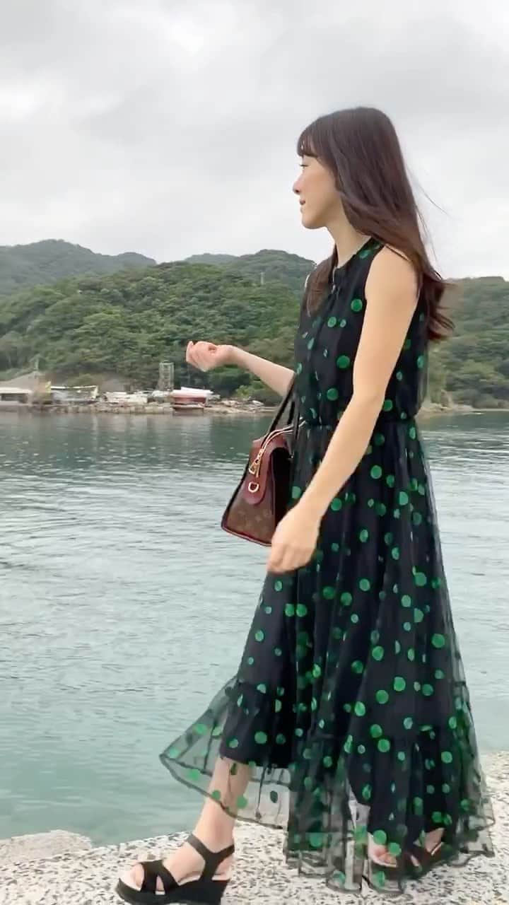 大田理裟のインスタグラム：「明日•明後日のオープニングイベントのため、﻿ 長門市へ🥺🐳🐚﻿ 私は長門市生まれで小さい頃住んでいて、﻿ おばあちゃんの家があるので今でもよく来ています😄﻿ ﻿ 参加者の方に﻿楽しんでもらえるように がんばるぞ〜(o^^o)💓﻿ ﻿ #山口県 #長門市 #海 #好きな場所﻿ ﻿ ﻿」