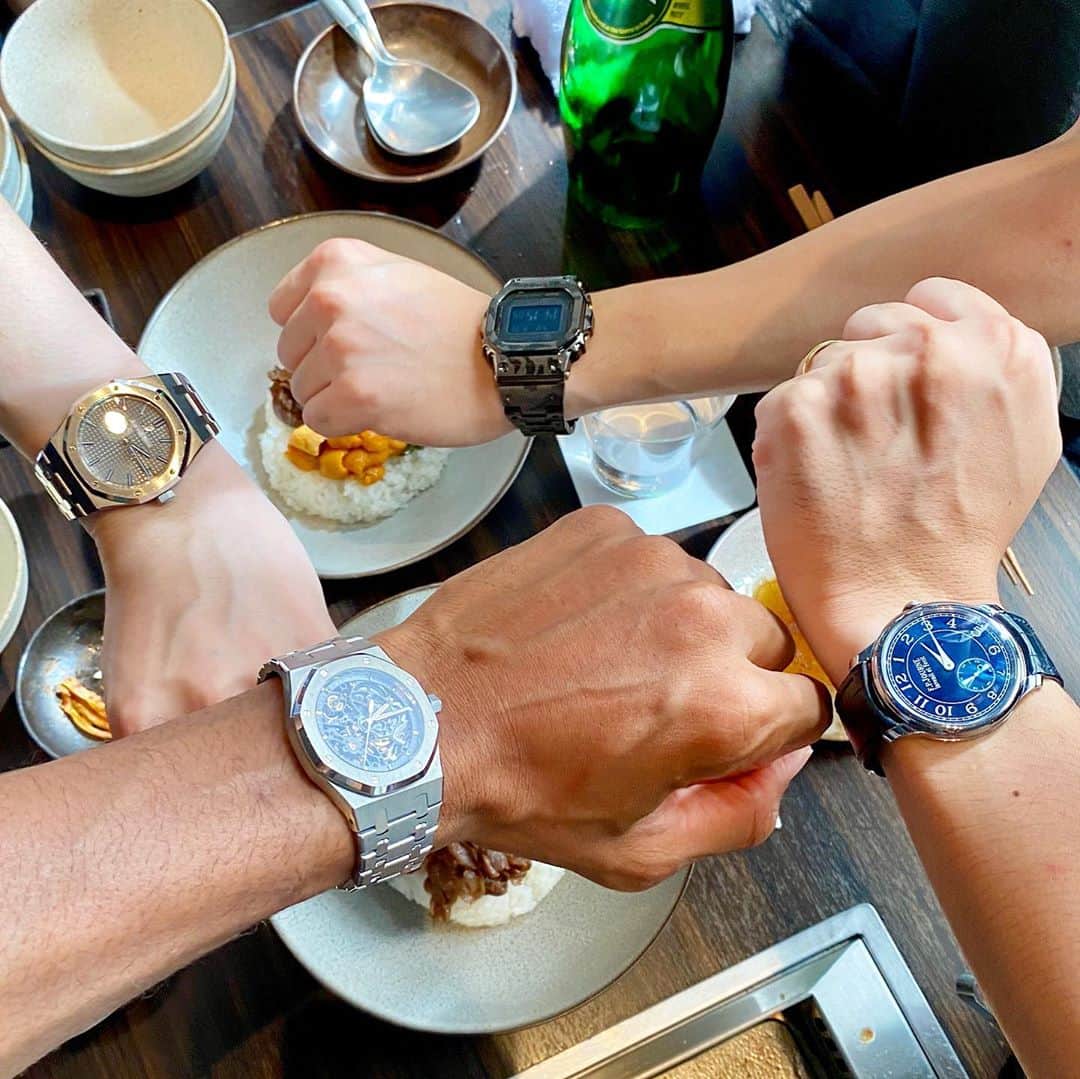 カルフィン・ヨン・ア・ピンのインスタグラム：「Made some new friends over good and of course WATCHES @plan_les_watch @masaharu.me」