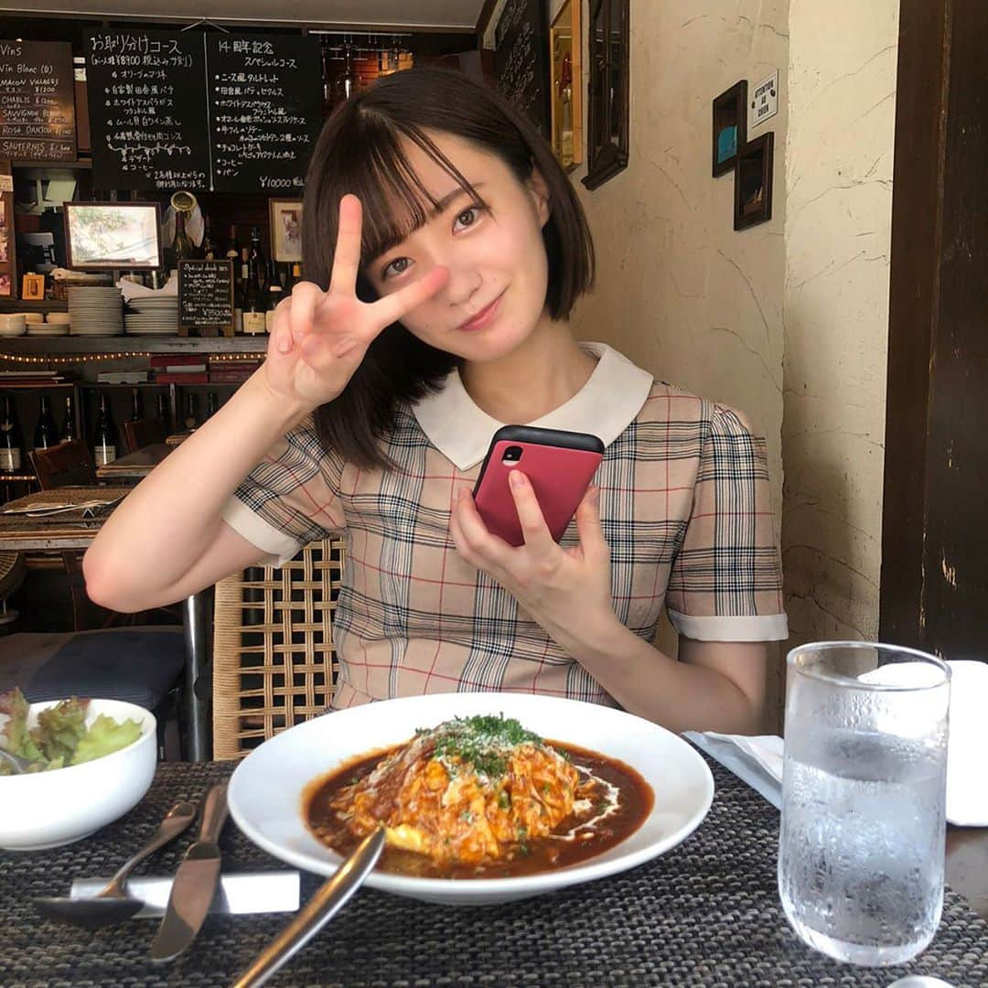 近藤真琴さんのインスタグラム写真 - (近藤真琴Instagram)「・ オムライスすき🥚🍅 ・ ・ #いつかのまこちゃん #ランチ #lunch #オムライス  #dela #近藤真琴 #instagood #instalike」9月11日 19時55分 - onakasuitamakochan