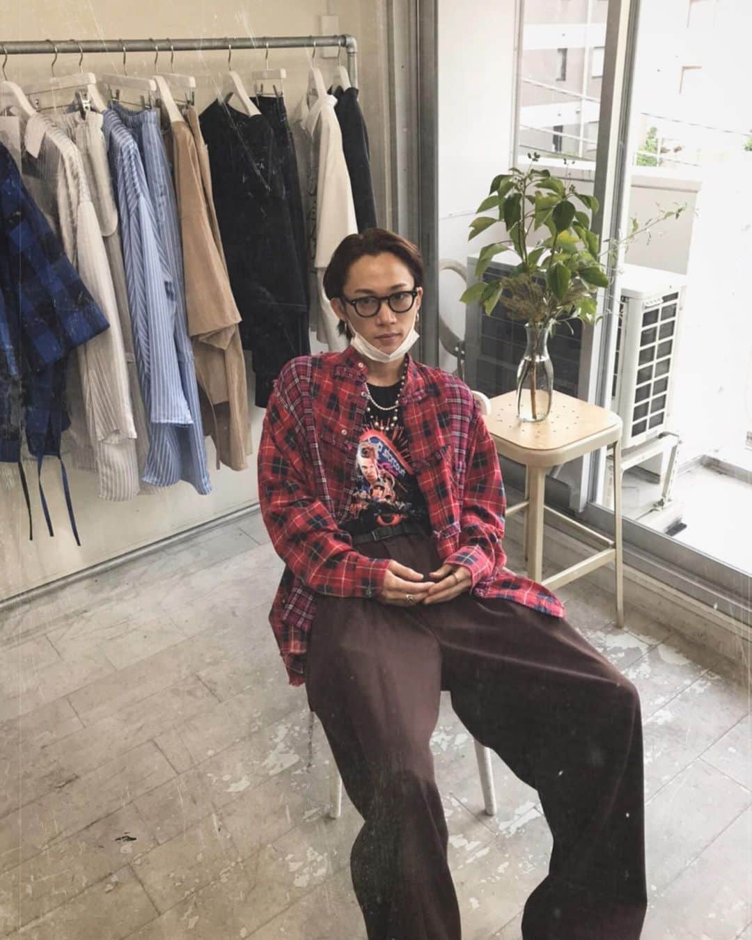 花沢将人のインスタグラム：「DISCOVERED 21SS COLLECTION @tatsuya___kimura @sanae___yoshida ありがとうございました🌿」