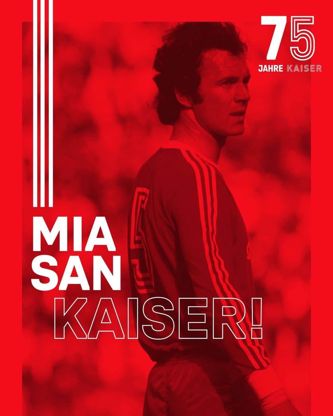 バイエルン・ミュンヘンさんのインスタグラム写真 - (バイエルン・ミュンヘンInstagram)「Celebrate Der Kaiser's 75th Birthday with our exclusive retro range 🔴⚪   #MiaSanMia #FCBayern #Beckenbauer」9月11日 20時28分 - fcbayern