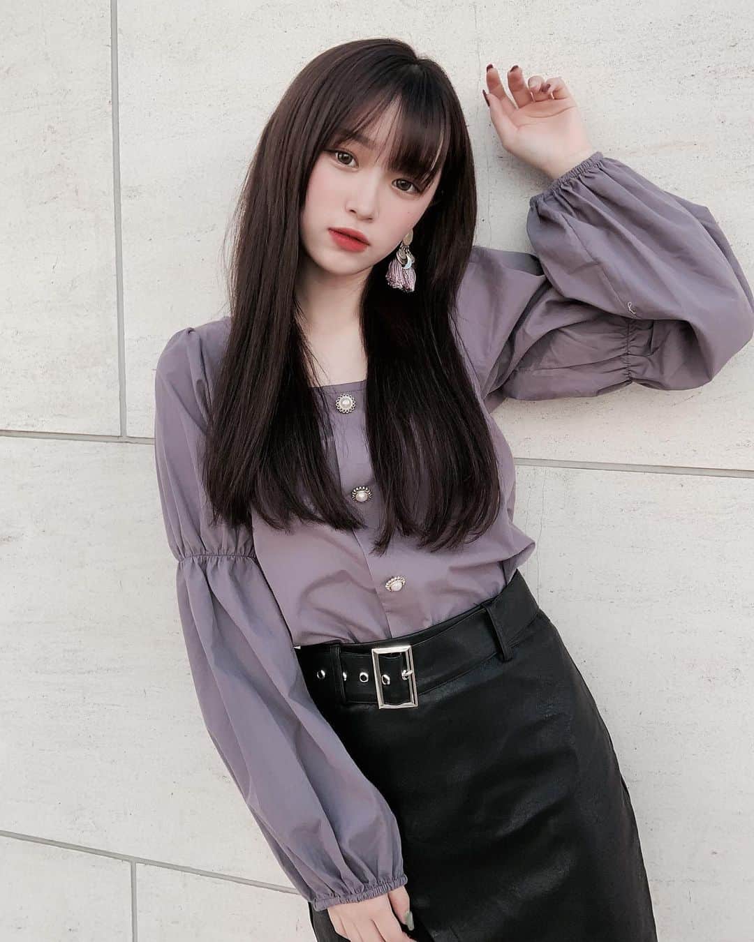 平野夢来（ゆぴぴ）のインスタグラム：「🖤🖤」