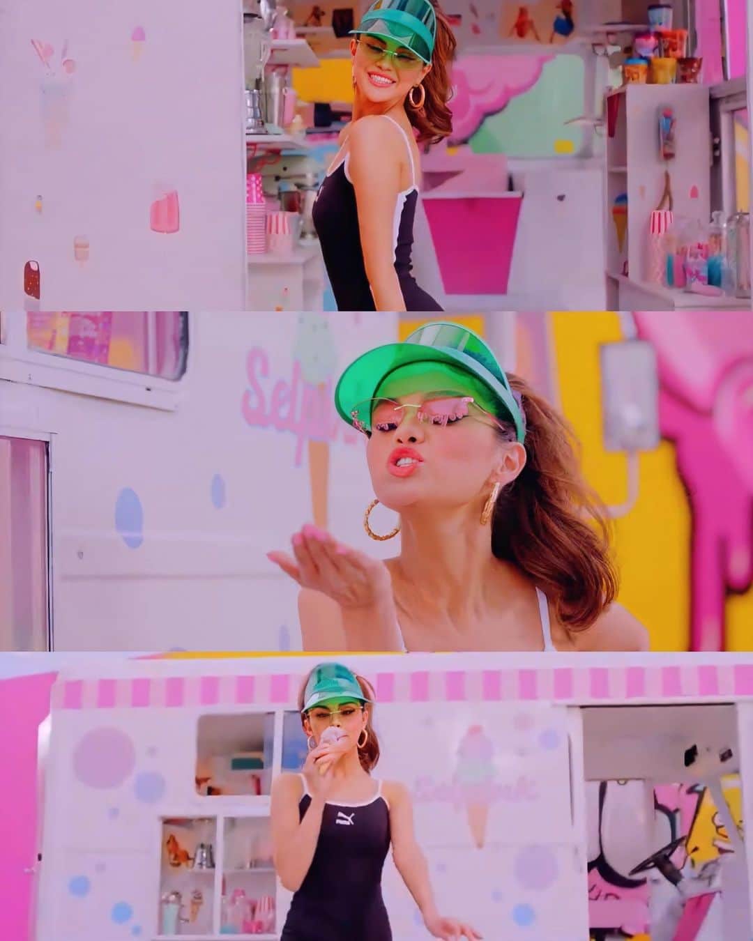 Always With Selenaのインスタグラム：「Selena never disappoints us and these outfits are wonderful」