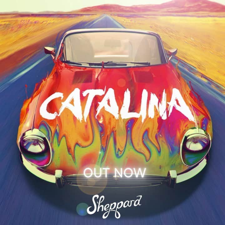 シェパードのインスタグラム：「Your next road trip song is here! Stream Catalina now and turn it up to eleven! 🚗」