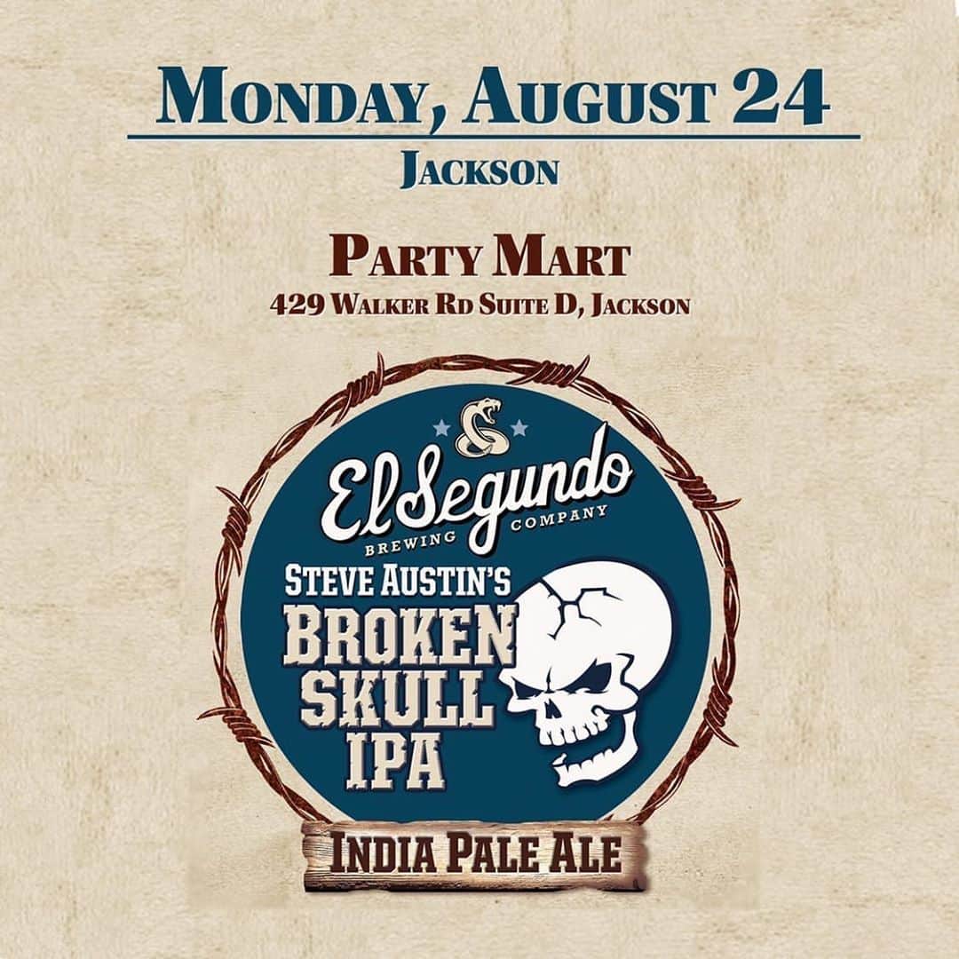 ストーン・コールド・スティーブ・オースチンさんのインスタグラム写真 - (ストーン・コールド・スティーブ・オースチンInstagram)「OH HELL YEAH!!!  @tncraftdistributors has brought @esbcbrews Broken Skull IPA to Tennessee!!!  Broken Skull IPA  Best IPA in America  #craftbeer #beer #esbcbrews  #brokenskullipa」8月28日 7時38分 - steveaustinbsr
