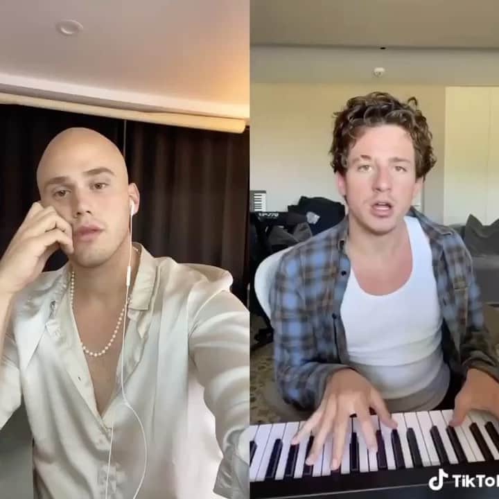 ブランドン・シェイアのインスタグラム：「The audio quality is fucked up but I’m just saying... @charlieputh & I could write a crazy song together 😏this was fun」