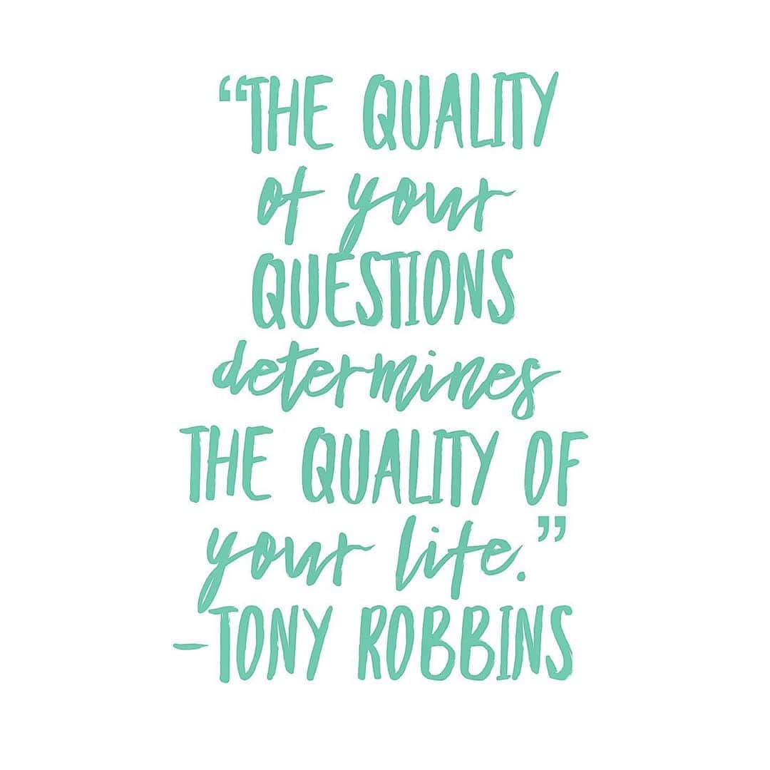 のインスタグラム：「“The quality of your questions determines the quality of your life.” @tonyrobbins  💜」