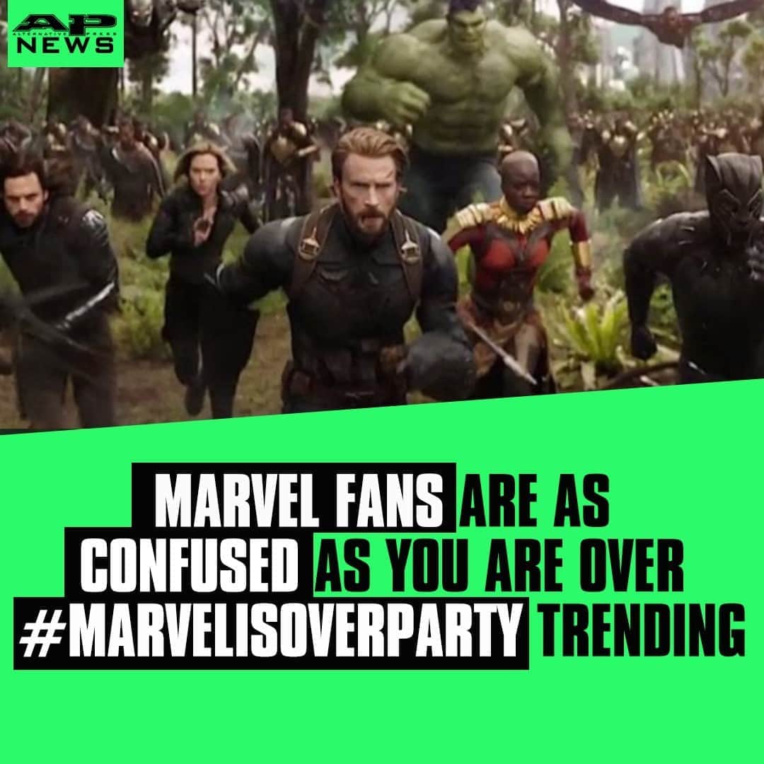 Alternative Pressさんのインスタグラム写真 - (Alternative PressInstagram)「@Marvel fans are just as confused as the rest of us over why #MarvelIsOverParty is currently trending⁠ LINK IN BIO⁠ .⁠ .⁠ .⁠ #marvel #marveluniverse #marvelcinamaticuniverse #mcu #disney #marvelisoverparty #alternativepress #altpress」8月28日 11時01分 - altpress
