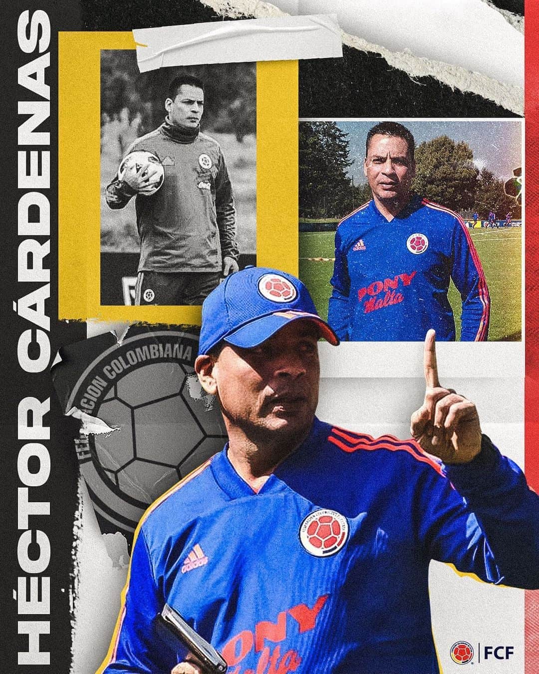 サッカー コロンビア代表チームのインスタグラム：「¡Feliz cumpleaños, profe! 🎂  El D.T. de nuestra Selección sub 17 está cumpliendo años y queremos enviarle una felicitación.  Felices 4️⃣1️⃣ Héctor Cárdenas 👏🏼」