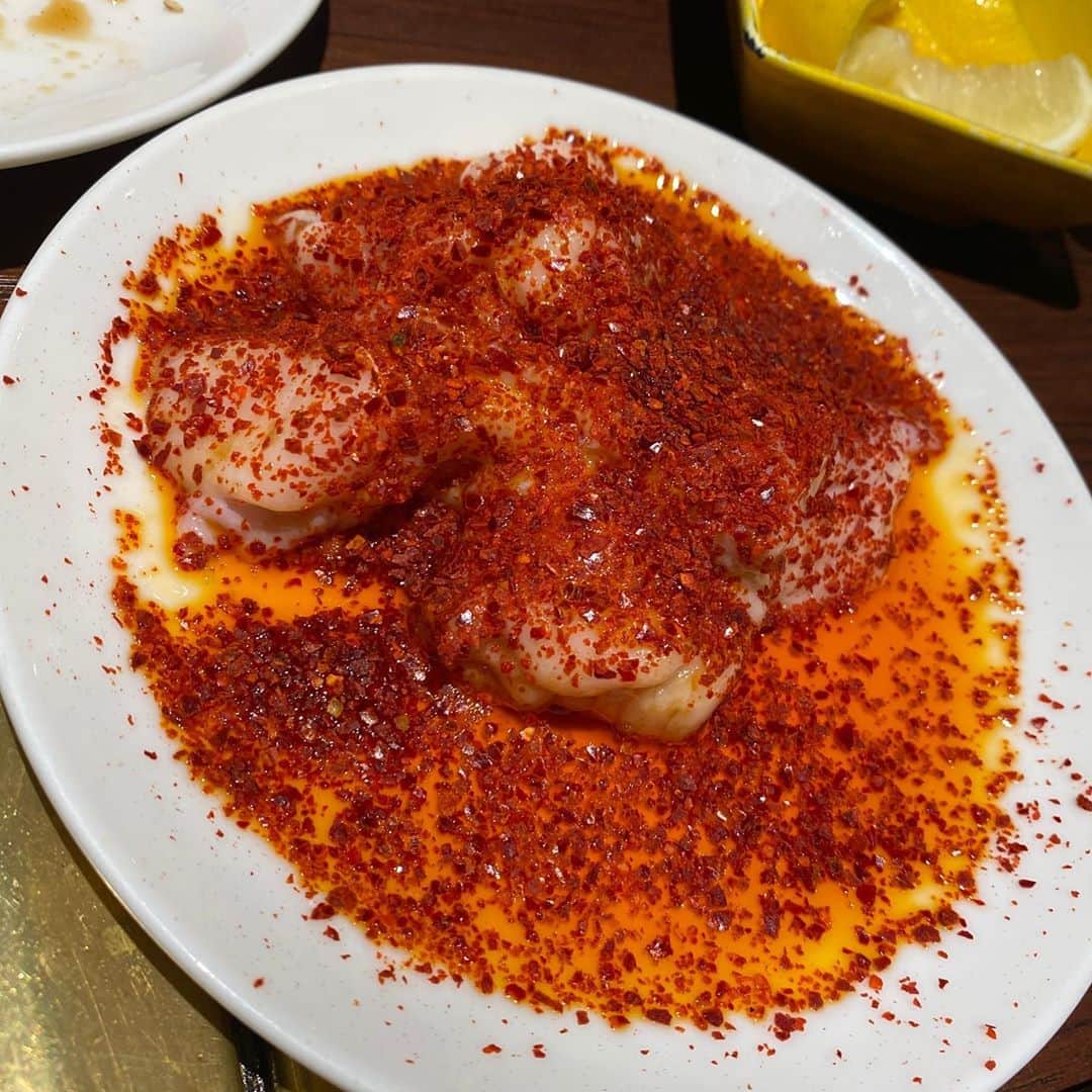 朋未のインスタグラム：「元大関　琴光喜さんの焼肉屋さん🥩  #焼肉家やみつき #名古屋グルメ #名古屋焼肉 #焼肉 #ホルモン #🥩 #肉スタグラム」