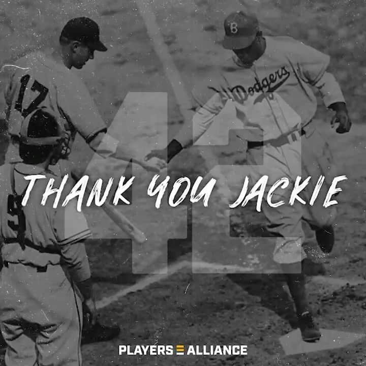 ディー・ゴードンのインスタグラム：「Today, we honor the man who paved the way. Thank you Jackie! #42  🎥 @theplayersalliance @wearecoleture」