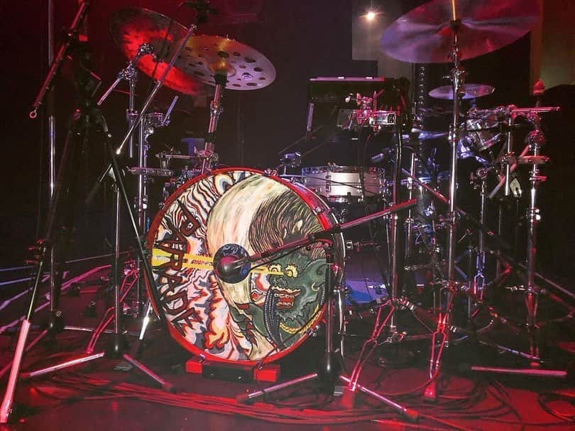 millennium paradeさんのインスタグラム写真 - (millennium paradeInstagram)「the Fu-jin,Rai-jin drum heads 🌪😈⚡️👹 "風神雷神" painted by @23kaol91 and @dwscota」8月28日 23時03分 - mllnnmprd