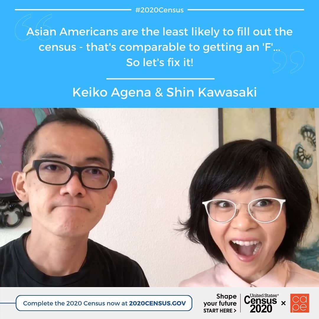 ケイコ・アジェナさんのインスタグラム写真 - (ケイコ・アジェナInstagram)「@capeusa @uscensusbureau @shinkawasaki  Be counted. #2020Census」8月28日 14時59分 - keikoagena