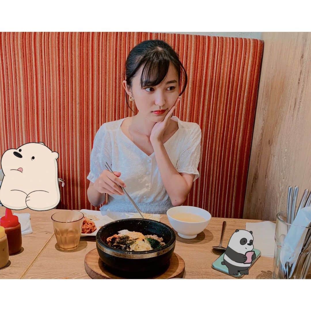 堀口日萌さんのインスタグラム写真 - (堀口日萌Instagram)「安定のビビムで優勝してきた🏆 最近ビビムの食べすぎで堀口ビムに改名するか悩んでる😉 日萌のオススメのビビンバの食べ方は辛いソースをわーってやってキムチをぼぼぼーってやるやつ💕 あかんまた行きたくなってきた ちょっと行ってくるわ🤏  #bibim#ビビム#韓国料理#ビビンバ#ランチ#大阪ランチ#lunch #ひめ」8月28日 15時06分 - himechannel_0624