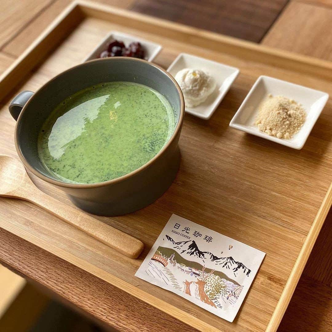 のインスタグラム：「. . 🚩Saryo Nichirin - Nikko, Tochigi . [Recommended Cafe in Nikko 「Saryo Nichirin」] . "Saryo Nichirin" opened at Nishisando Chaya near Nikko Toshogu Shrine. At this shop, they serve drinks and food, allowing you to taste authentic Japanese tea. You can enjoy not only Japanese tea desserts but also local dishes using Nikko's specialty Yuba(bean curd skin). If you have a chance to visit Nikko, don't forget to come visit this cafe. Access: 3 minutes walk (200m) from the nearest bus stop 'Nishisando Chaya' / 'Nishisando' 7 minutes walk from Nikko Toshogu Shrine and Nikko Futarasan-jinja Shrine It would be convenient to have NIKKO PASS, which has special benefits such as unlimited use of buses for sightseeing around the Nikko. . #visituslater #stayinspired #nexttripdestination . Shot by @uchipan_cafe  . . #tochigi #nikko #machasweets #japanesesweets #japantrip #travelgram #tobujapantrip #unknownjapan #jp_gallery #visitjapan #japan_of_insta #art_of_japan #instatravel #japan #instagood #travel_japan #exoloretheworld #ig_japan #explorejapan #travelinjapan #beautifuldestinations #toburailway #japan_vacations #nikko_japan #nikkotoshogushrine #yuba #japanesefood」