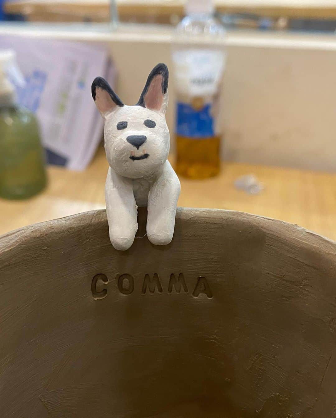 ノ・スサンナさんのインスタグラム写真 - (ノ・スサンナInstagram)「콤마 머그컵 한달뒤에 만나🐶 #머그컵#핸드빌딩#핸드빌딩머그컵#콤마#힘들게매달리게해서미안해#귀여운걸어떡해#귀크기짝짹이#핸드메이드매력」8月28日 15時09分 - sussanna_noh