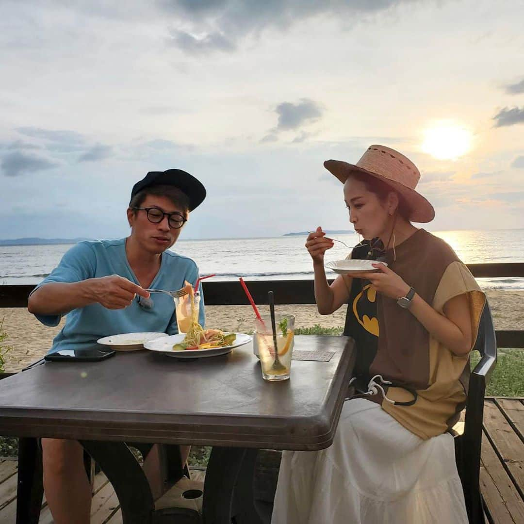 中上真亜子さんのインスタグラム写真 - (中上真亜子Instagram)「🌇 夏の夕陽すき #ロンプクで夏しました」8月28日 17時19分 - maako_nakagami