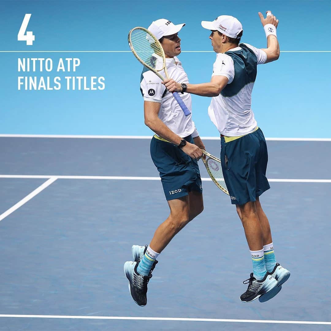 ATP World Tourさんのインスタグラム写真 - (ATP World TourInstagram)「Amazing team. Astonishing records.  @bryanbros @mikecbryan」8月28日 17時59分 - atptour