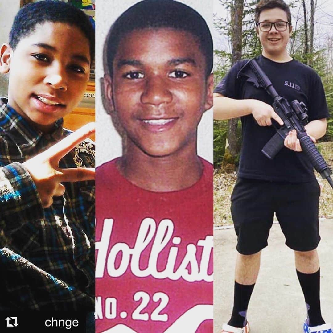 アイシャ・タイラーさんのインスタグラム写真 - (アイシャ・タイラーInstagram)「Stop saying “just comply.” Stop saying “they must have done something.”   Rittenhouse fired an automatic weapon into a crowd and walked away because he knew he’d be taken alive.   Tamir and Trayvon were just being kids.  #blacklivesmatter✊🏽✊🏾✊🏿   #Repost @chnge ・・・ Tamir Rice was a 12-year-old playing with a fake toy gun when he was shot and killed by police. ⁠ ⁠ Trayvon Martin was an unarmed 17-year-old when he was shot and killed by neighborhood watch George Zimmerman as he was walking home from the convenience store. ⁠ ⁠ Kyle Rittenhouse is a 17-year-old white kid who killed two and injured one at a Black Lives Matter protest with an assault rifle, walked by the police after and went home to go and sleep. via @redfishstream」8月28日 18時26分 - aishatyler