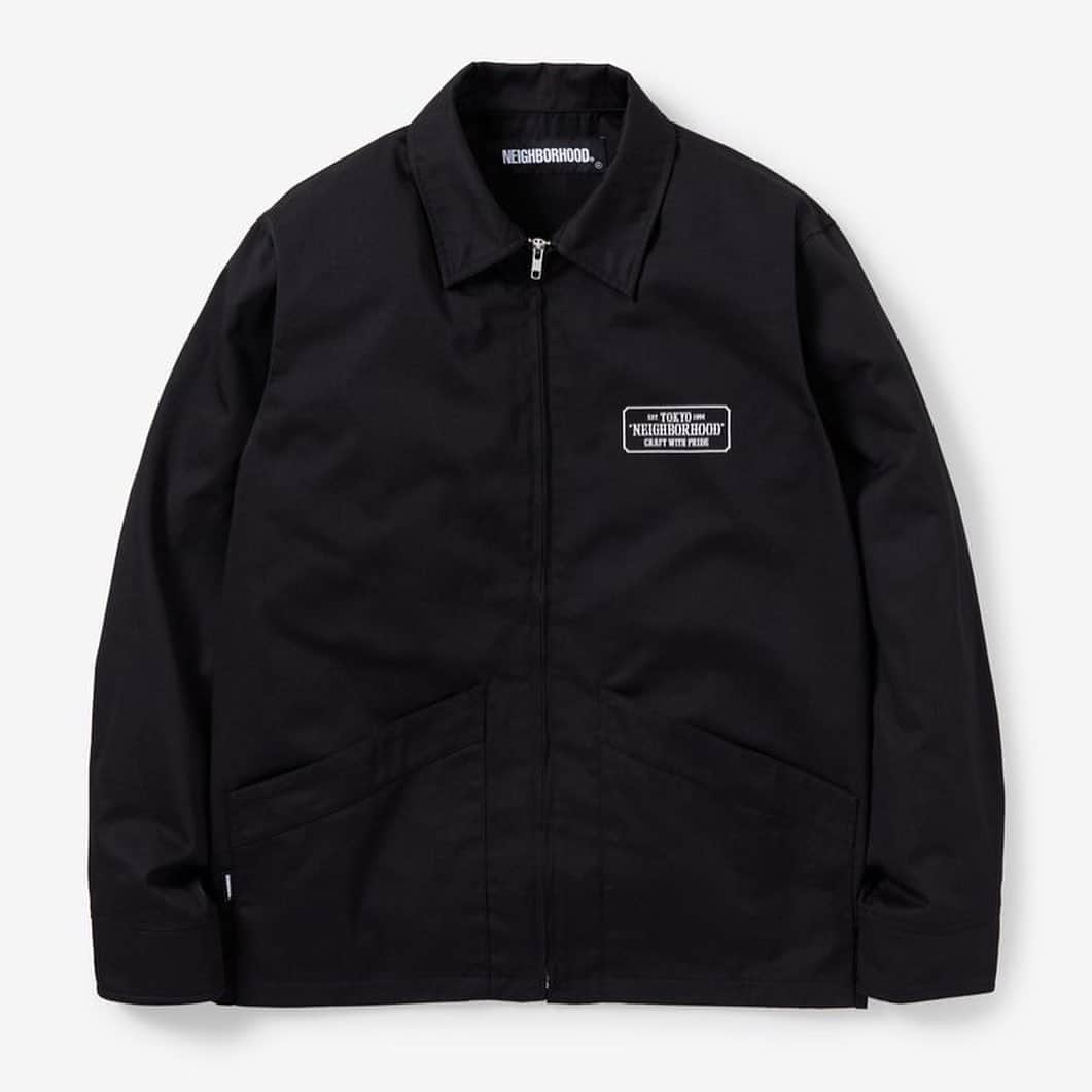 のインスタグラム：「NEIGHBORHOOD﻿ @neighborhood_official ﻿ 2020 Autumn & Winter﻿ ﻿ ﻿ ◾️ DRIZZLER / EC-JKT﻿ ¥26,400- (tax in)﻿ ﻿ ﻿ ﻿ 柔らかなTCツイルを使用したドリズラージャケット。オールシーズン着用可能な一重仕立て。左胸と背面にBAR & SHIELDロゴのプリント。﻿ ﻿ ﻿ #neighborhood #neighborhoodjapan #arknets #ark﻿ @arknets_official」