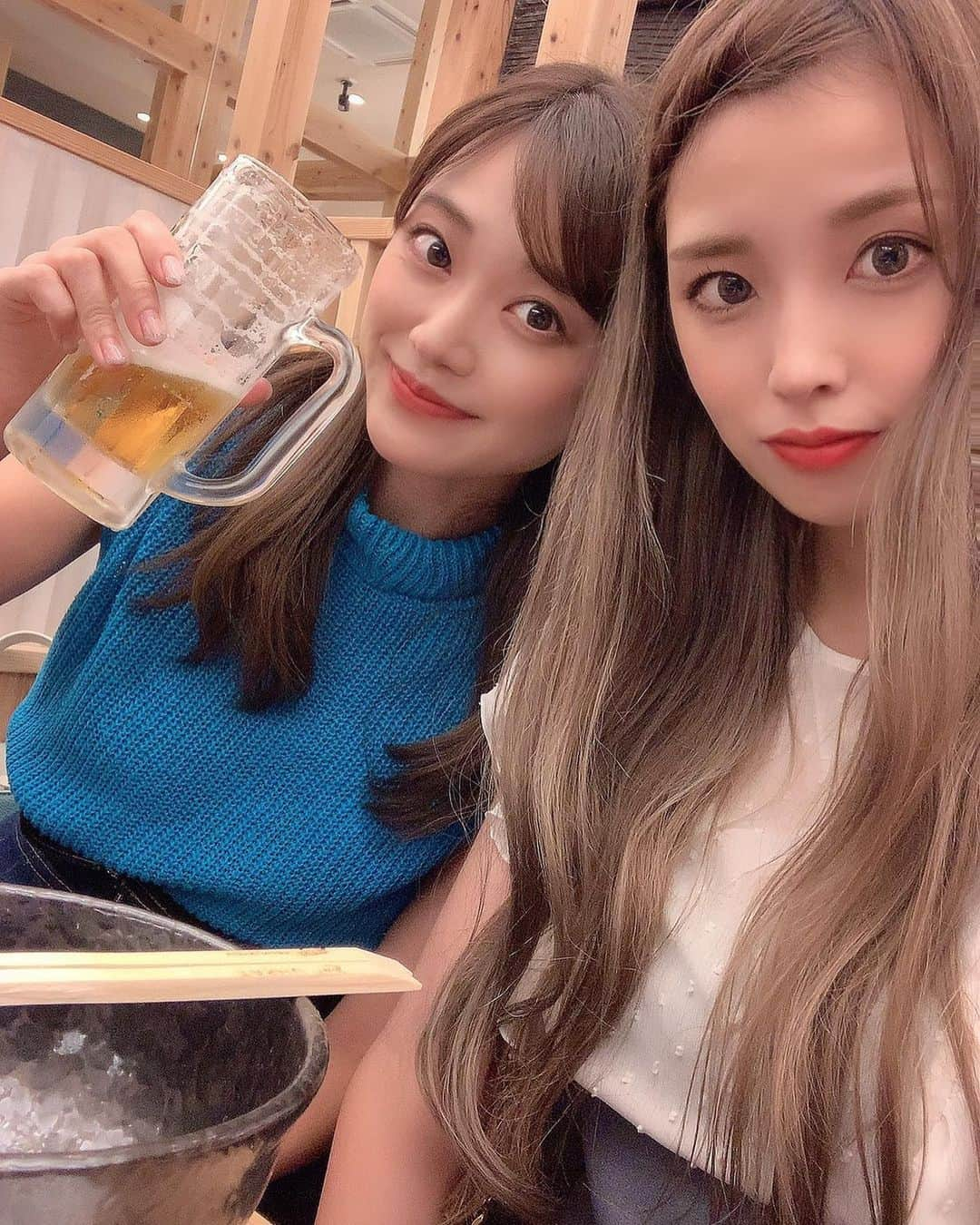 西村麻依のインスタグラム：「. 福岡🐿💓 . 念願のもつ鍋🥺🍻✨ ちゃんと〆のチャンポンも食べたよー✨ . #九州の旅 #福岡旅行 #もつ鍋 #もつ鍋田しゅう」