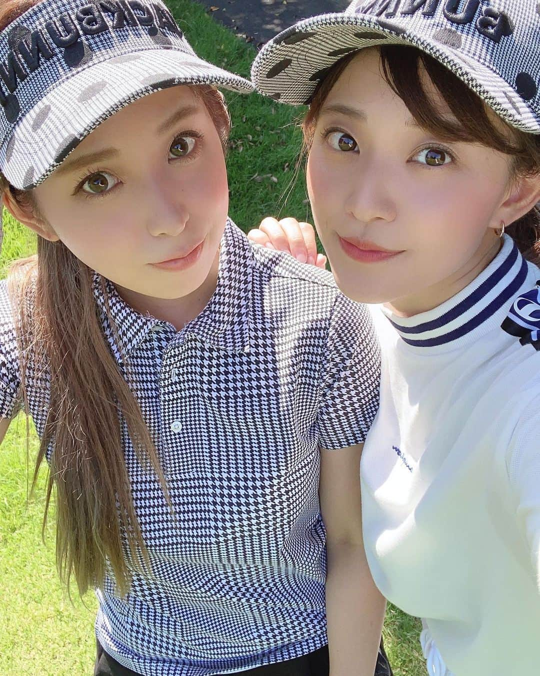 西村麻依のインスタグラム：「. 久々のゴルフ🏌🏻‍♀️ . 飛距離落ちててショックだったけど パーもとれてバーディーもとれた🥰 . 🔴46-46で92で嬉しい🥺⛳️✨ . #福岡ゴルフ #ゴルフ女子 #福岡雷山ゴルフ倶楽部」